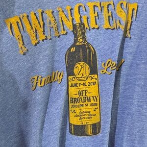 Bella Canvas Blue Tee with Yellow Graphic